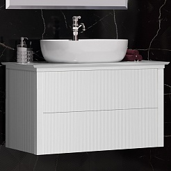 Opadiris Мебель для ванной Рубинно 90 One подвесная белая – фотография-5